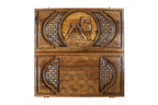 Artsakh Heritage backgammon board in wood by Hrachya Ohanyan