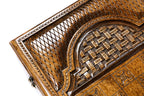 Artsakh Heritage backgammon board - playing pieces and dice arranged on the board