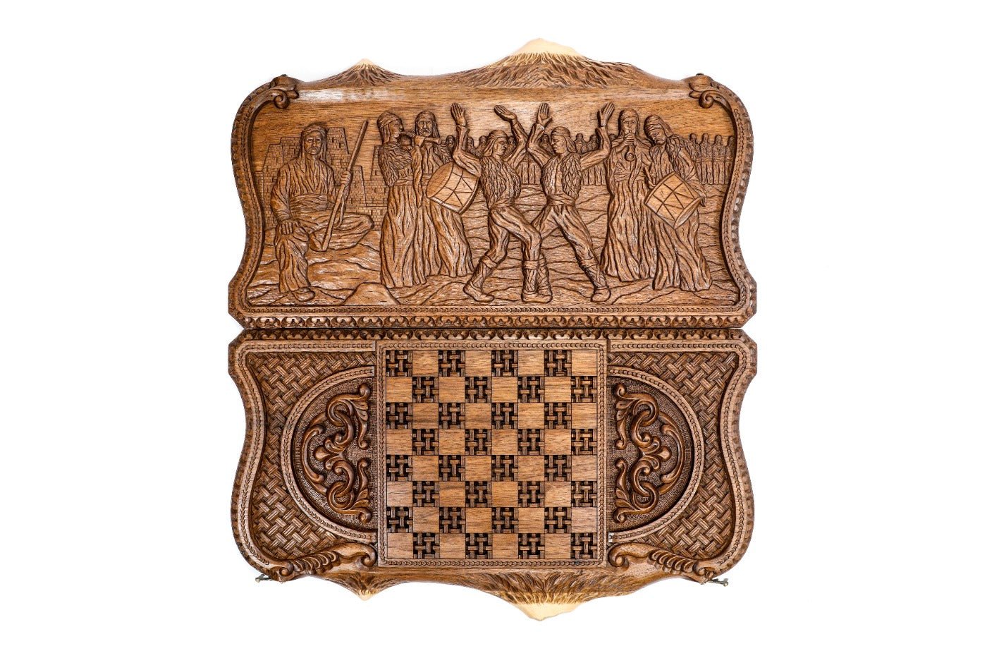 Backgammon Board - Dance of Sassoun Mount Ararat - Unumperfectus