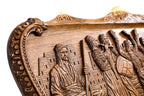 Dance of Sassoun Mount Ararat backgammon board - close-up of the playing surface
