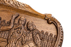 Dance of Sassoun Mount Ararat backgammon board - corner detail of the board