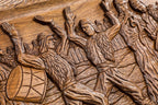 Dance of Sassoun Mount Ararat backgammon board - closed cover detail