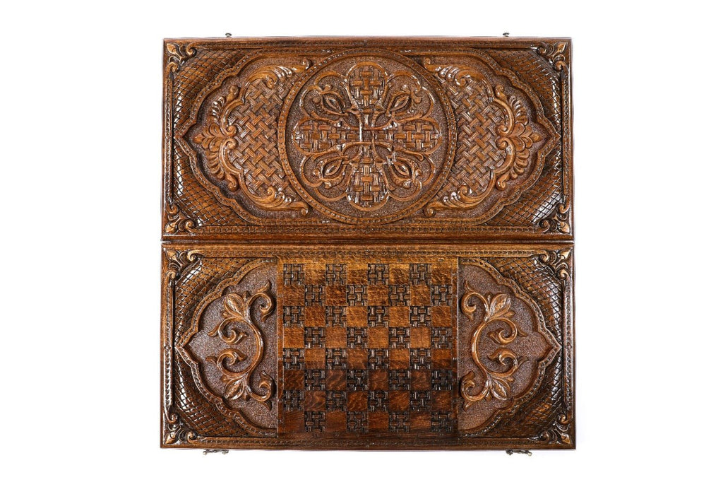 Backgammon Board - Ornamental Bas-Relief - Unumperfectus