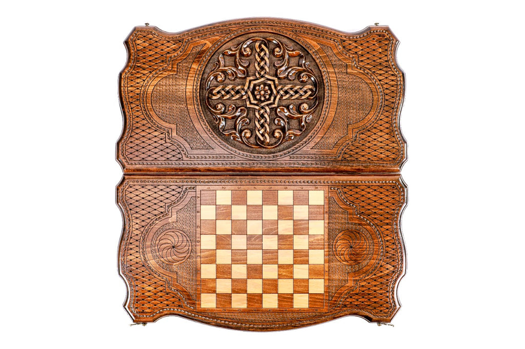 Backgammon Board - Ornamental Braid Pattern - Unumperfectus