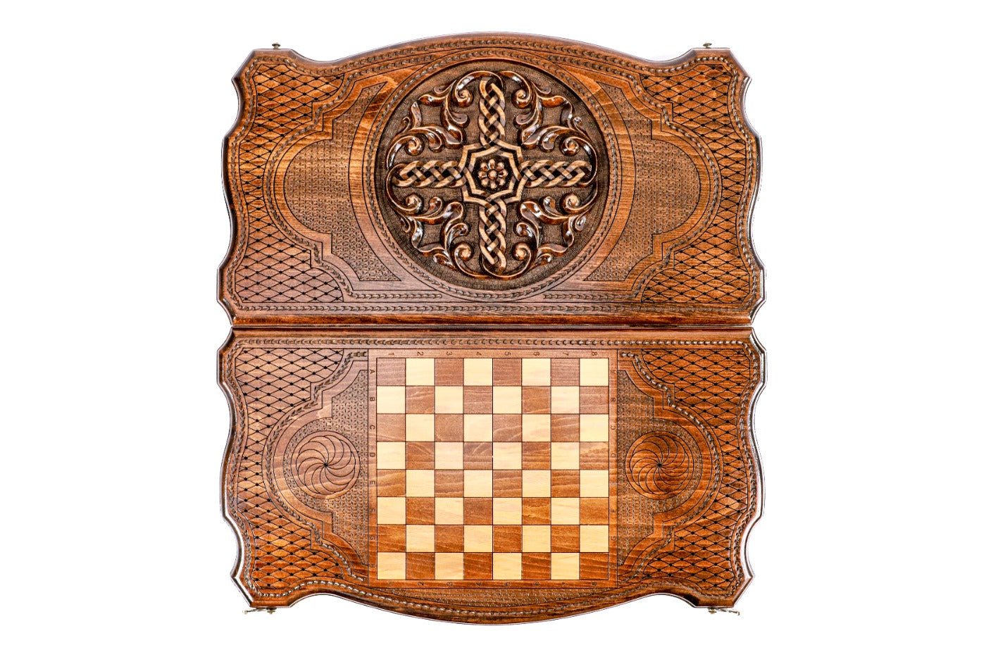 Backgammon Board - Ornamental Braid Pattern - Unumperfectus