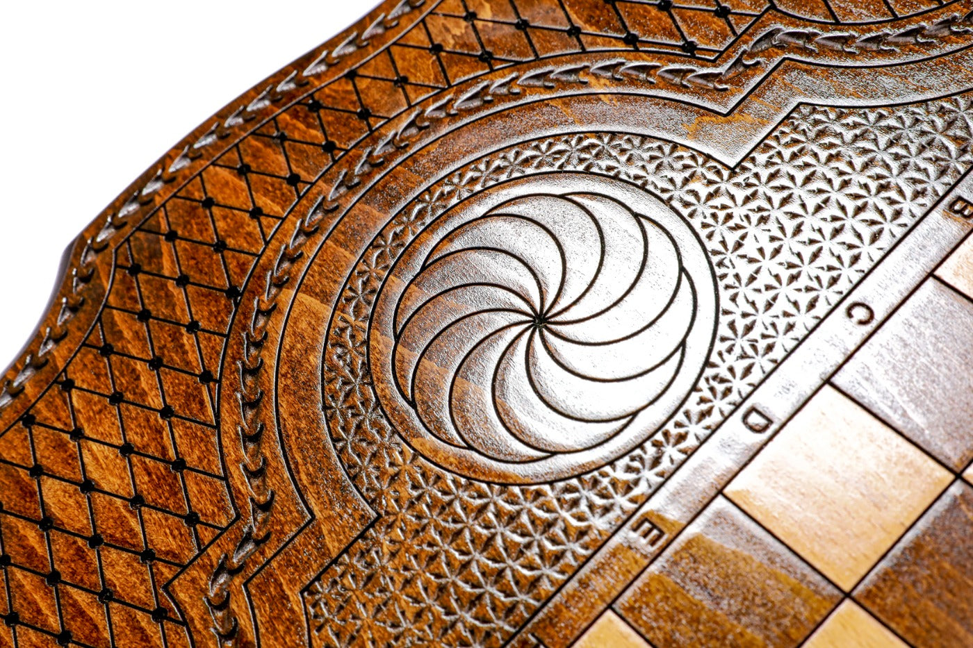 Backgammon Board - Ornamental Braid Pattern - Unumperfectus