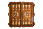 Rococo Crown Classic backgammon board - angled view