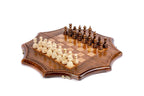 Star Shaped Unique chess set in wood