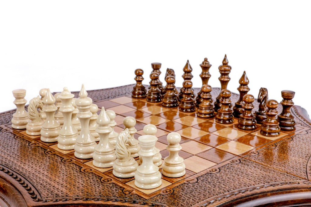 Star Shaped Chess Set – Unique Wooden Chess Board - Unumperfectus