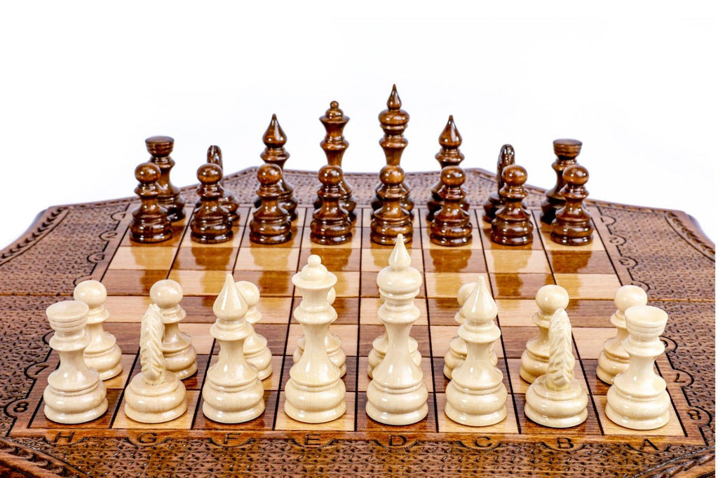 Star Shaped Chess Set – Unique Wooden Chess Board - Unumperfectus