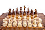 Star Shaped Unique chess set - close-up of the playing squares