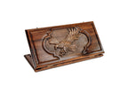 Eagle wooden backgammon board handcrafted classic luxury design
