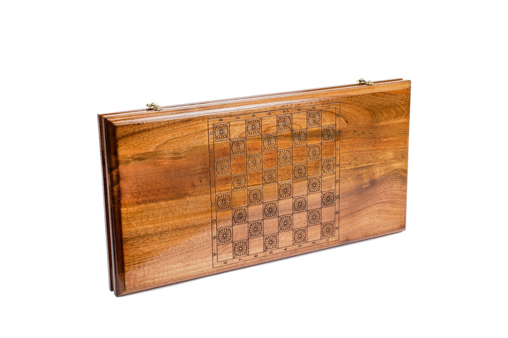 Classic Wooden Backgammon Board - Traditional Set - Unumperfectus