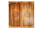 Classic Traditional Set backgammon set - angled view