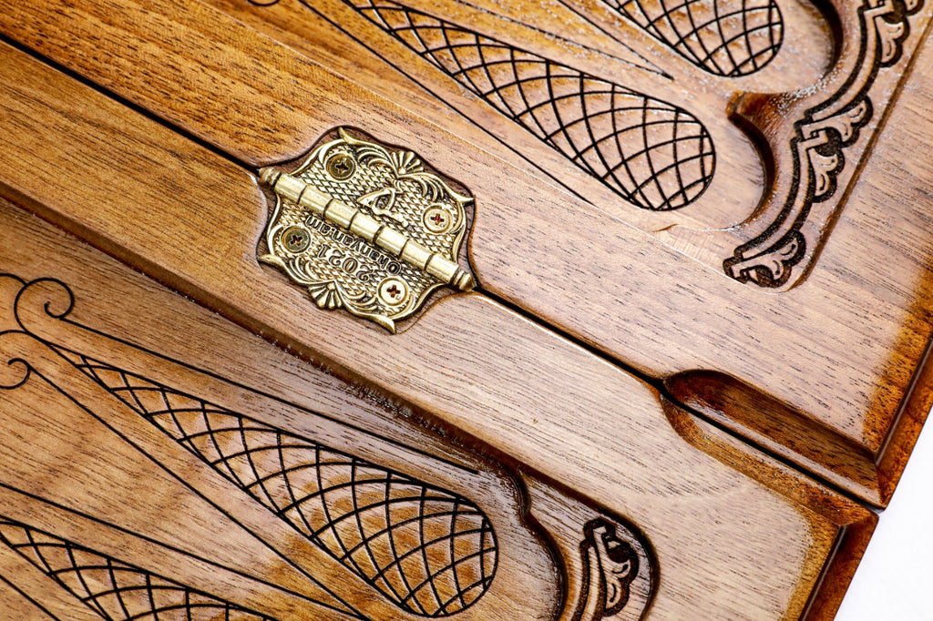 Classic Wooden Backgammon Board - Traditional Set - Unumperfectus