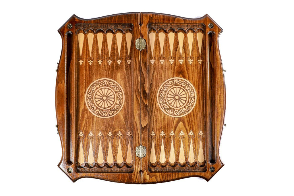 Wooden Chess Set & Backgammon Classic 60 cm | 23.6" - Unumperfectus