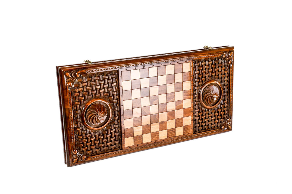 Backgammon Board - Ornamental Braid Pattern - Unumperfectus