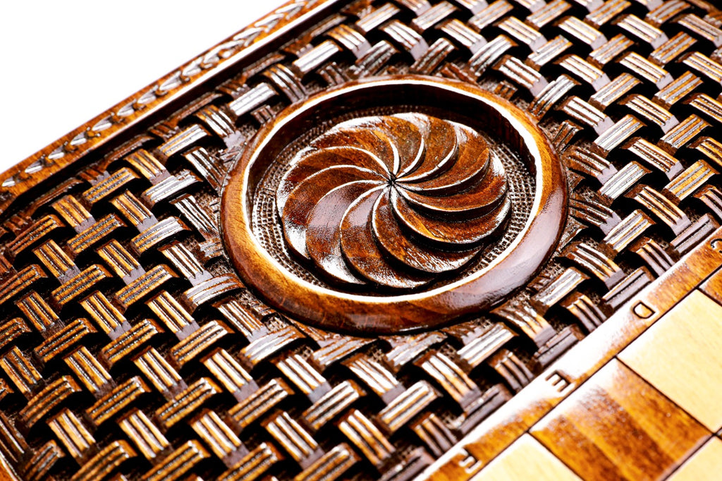 Backgammon Board - Ornamental Braid Pattern - Unumperfectus