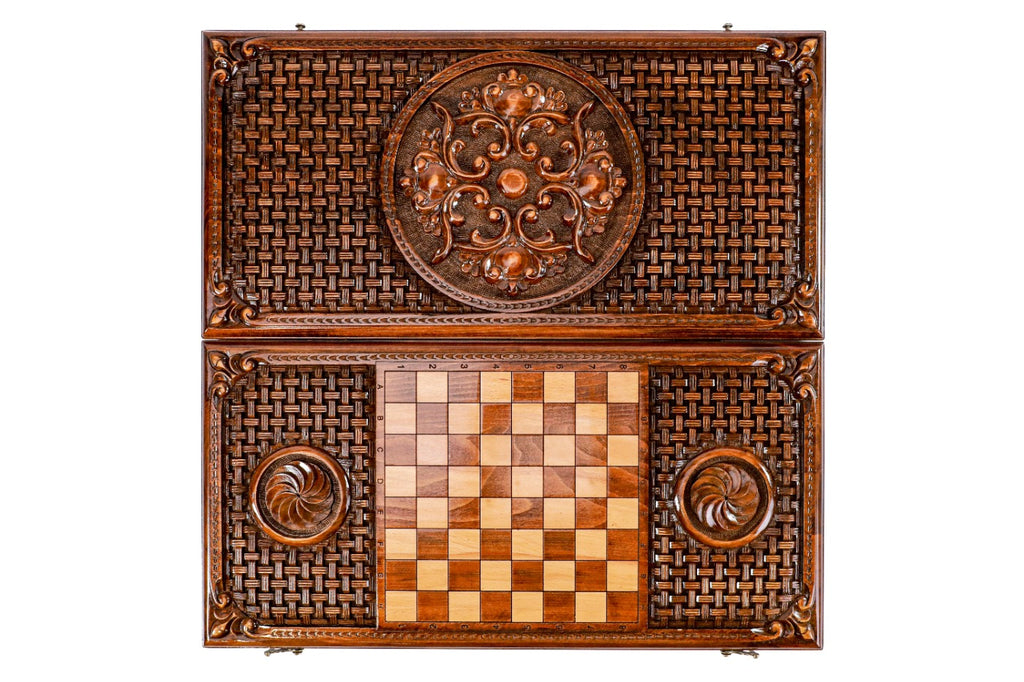 Backgammon Board - Ornamental Braid Pattern - Unumperfectus