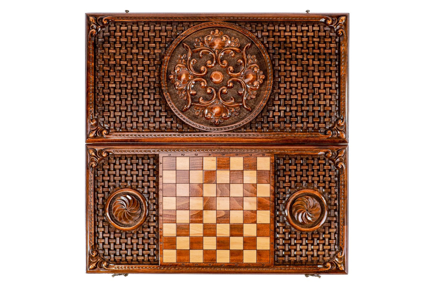 Backgammon Board - Ornamental Braid Pattern - Unumperfectus