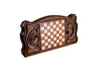 Deer backgammon board in wood by Hrachya Ohanyan