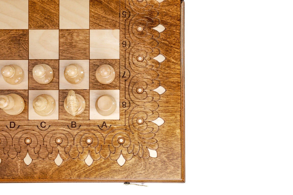 Ornamental Classic Chess Set & Backgammon Board 23.6" | 60 cm - Unumperfectus