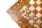 Ornamental Classic chess and backgammon set - carrying case included