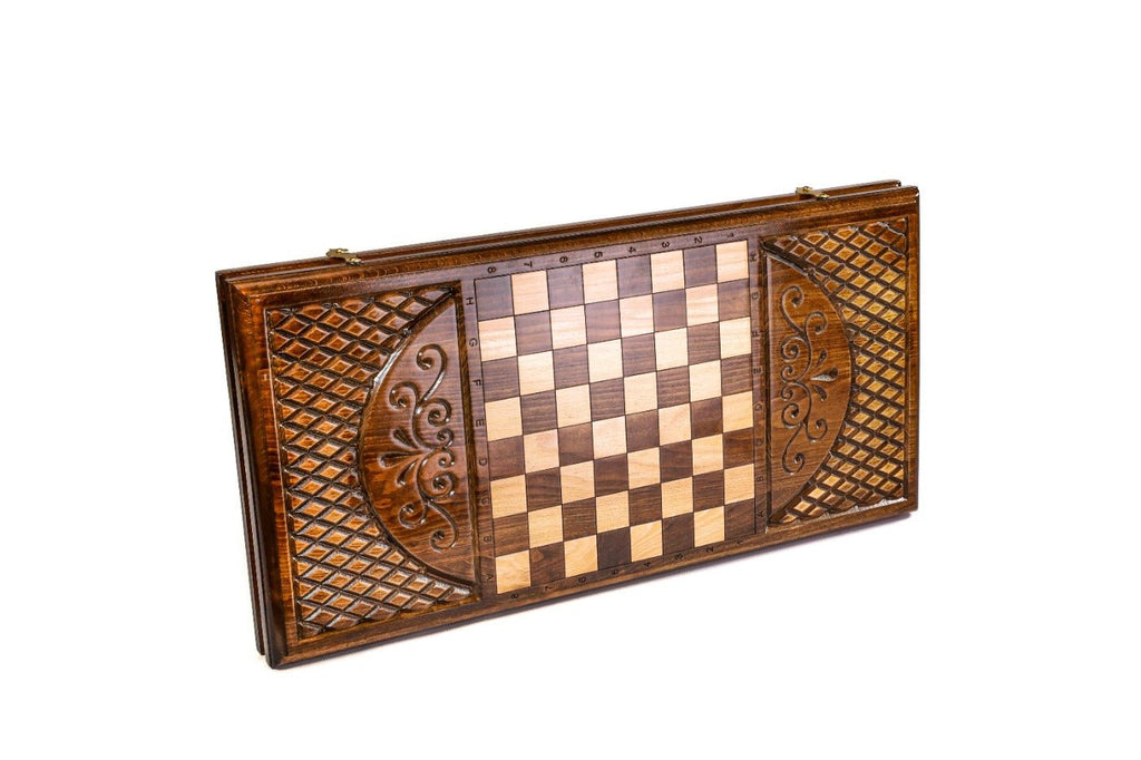 Wooden Backgammon Board Batumi Classic 23.6" | 60 cm - Unumperfectus