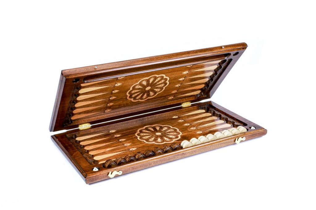 Wooden Backgammon Board Batumi Classic 23.6" | 60 cm - Unumperfectus