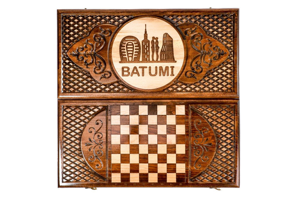 Wooden Backgammon Board Batumi Classic 23.6" | 60 cm - Unumperfectus
