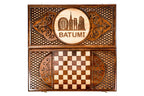 Batumi Classic backgammon board - corner detail of the board