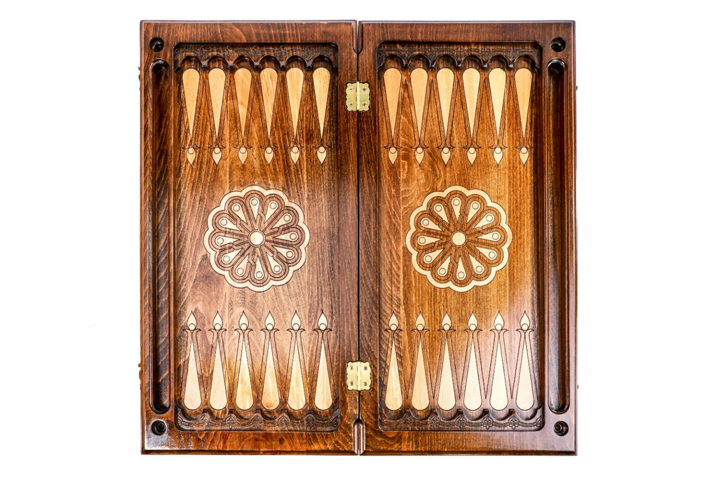 Wooden Backgammon Board Batumi Classic 23.6" | 60 cm - Unumperfectus