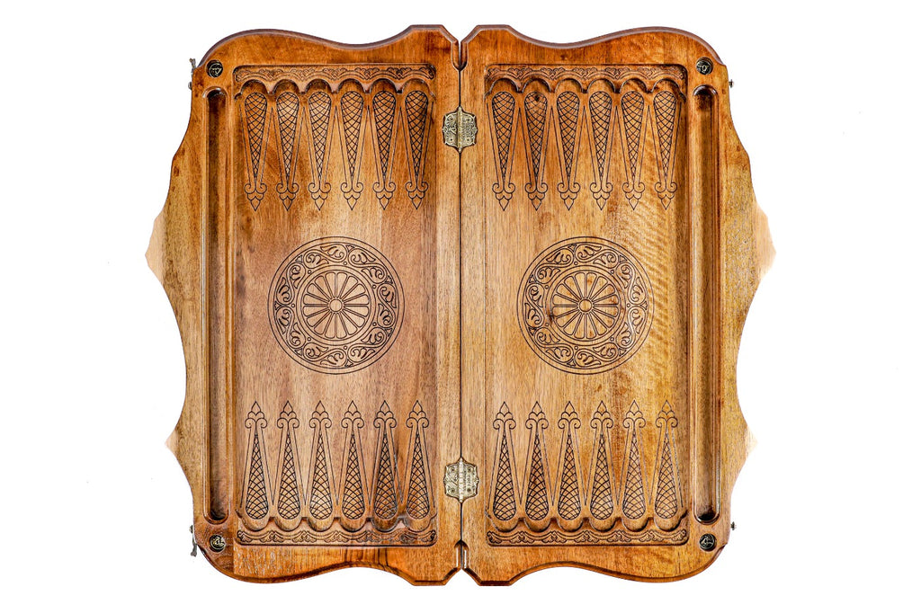 Backgammon Board - World Map With Epoxy - Unumperfectus