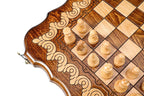 Ornamental Classic chess and backgammon set - carrying case included