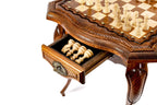 Top-down view of the contour-outline chessboard, 60 cm