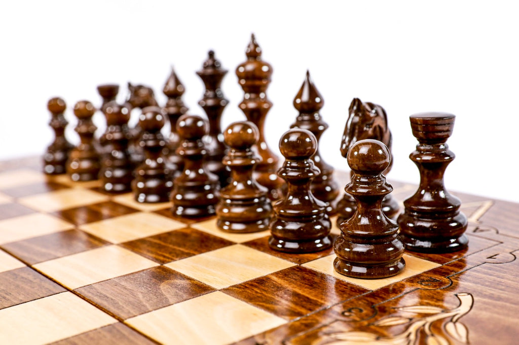 Armenian Wooden Chess Set & Backgammon 50 cm | 19.7"