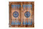 Epoxy Trees Two Sided Classic Epoxy backgammon set - carrying case and accessories