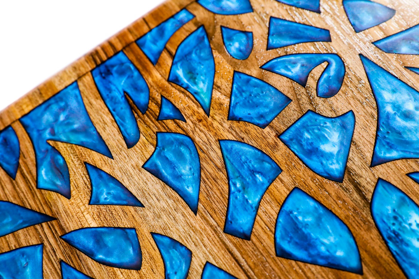 Epoxy Trees Backgammon Two-Sided Classic – Luxury Epoxy Wooden Backgammon Set - Unumperfectus