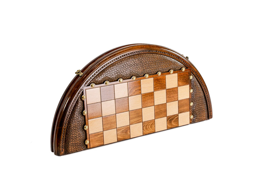 Circular Chess Set Wooden – Unique Round Wooden Chess Board - Unumperfectus