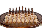 Circular Chess Set Wooden – Unique Round Wooden Chess Board