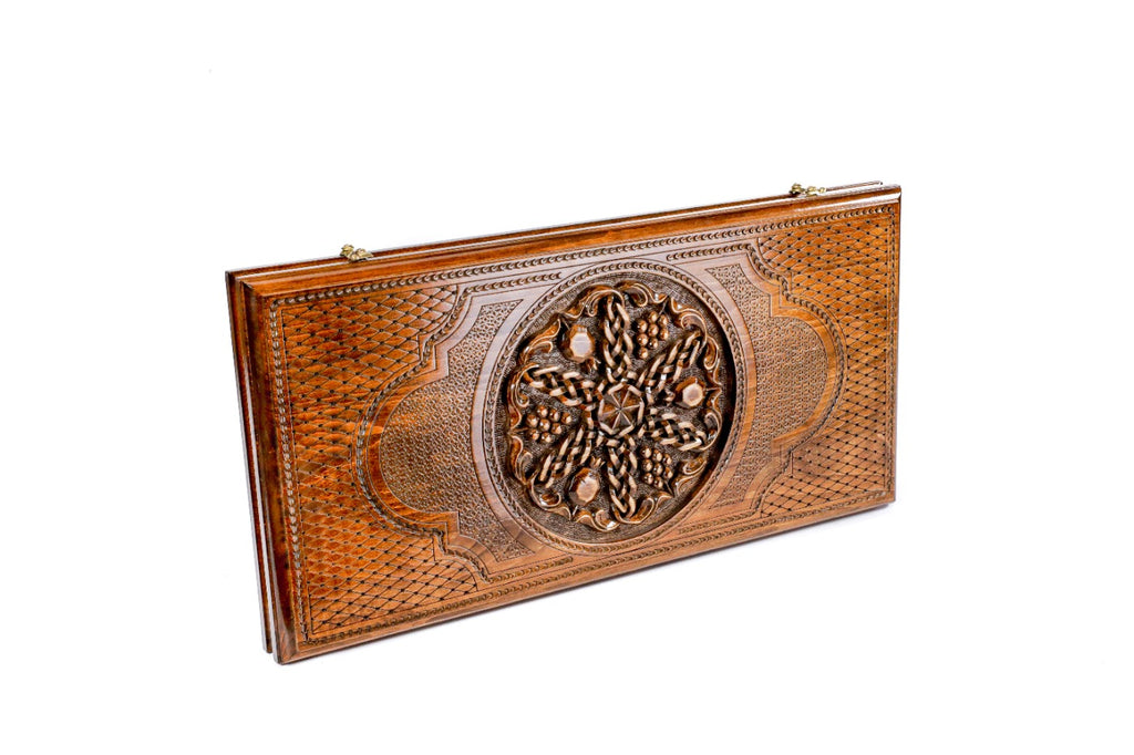 Backgammon Board - Pomegranate & Grapes - Unumperfectus