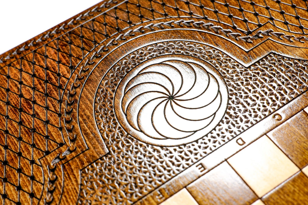Backgammon Board - Pomegranate & Grapes - Unumperfectus