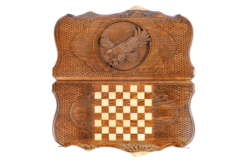 Backgammon Board - Eagle With Mount Ararat - Unumperfectus
