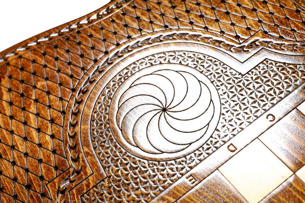 Backgammon Board - Eagle With Mount Ararat - Unumperfectus