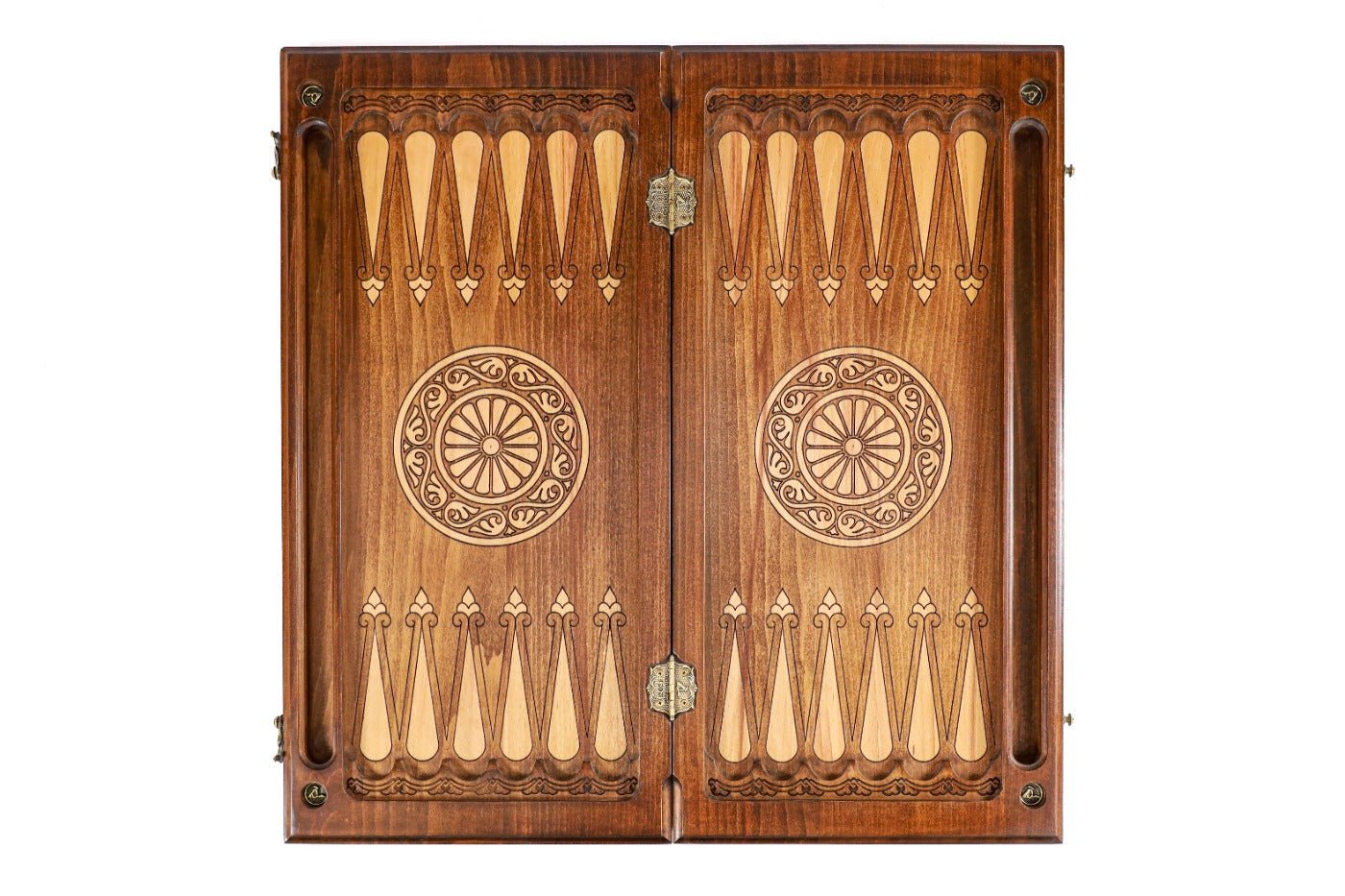 Backgammon Board - Classic Wooden Traditional Minimalist Design - Unumperfectus