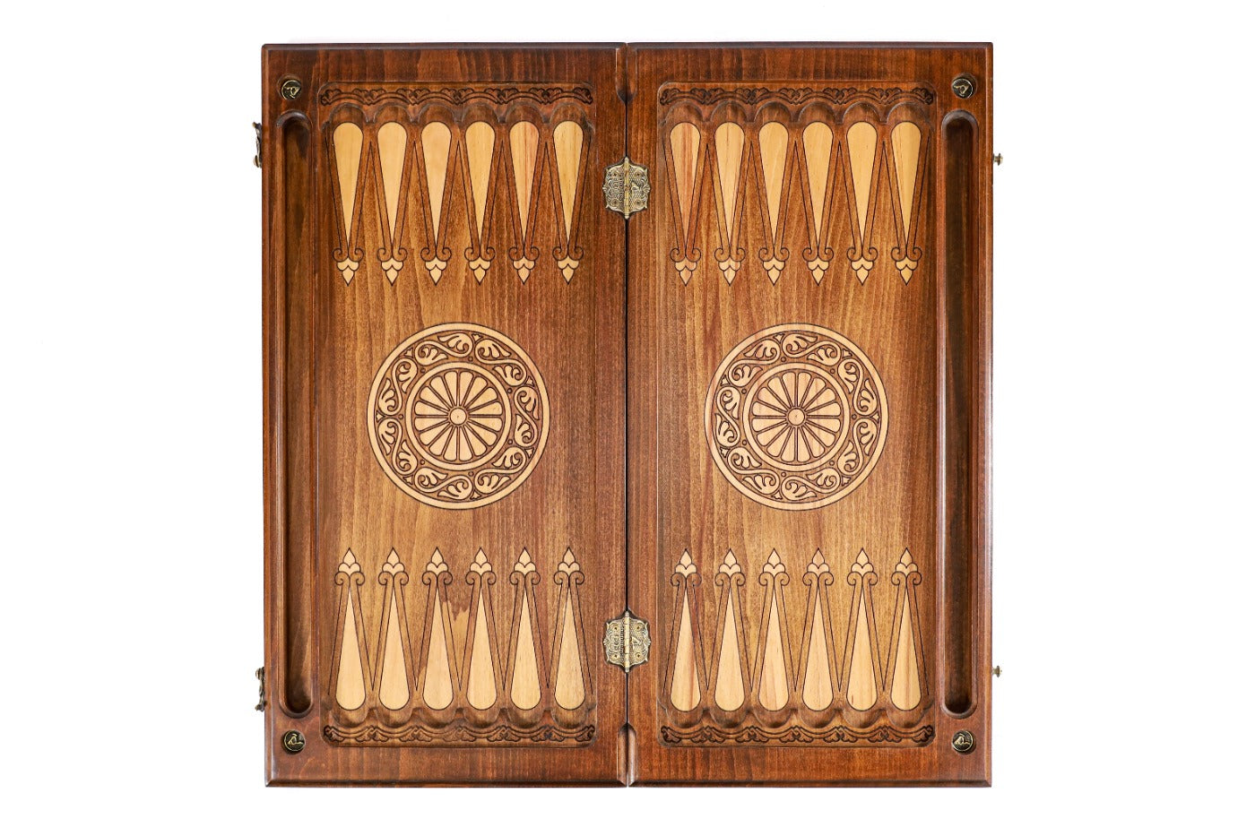 Backgammon Board - Classic Wooden Traditional Minimalist Design - Unumperfectus