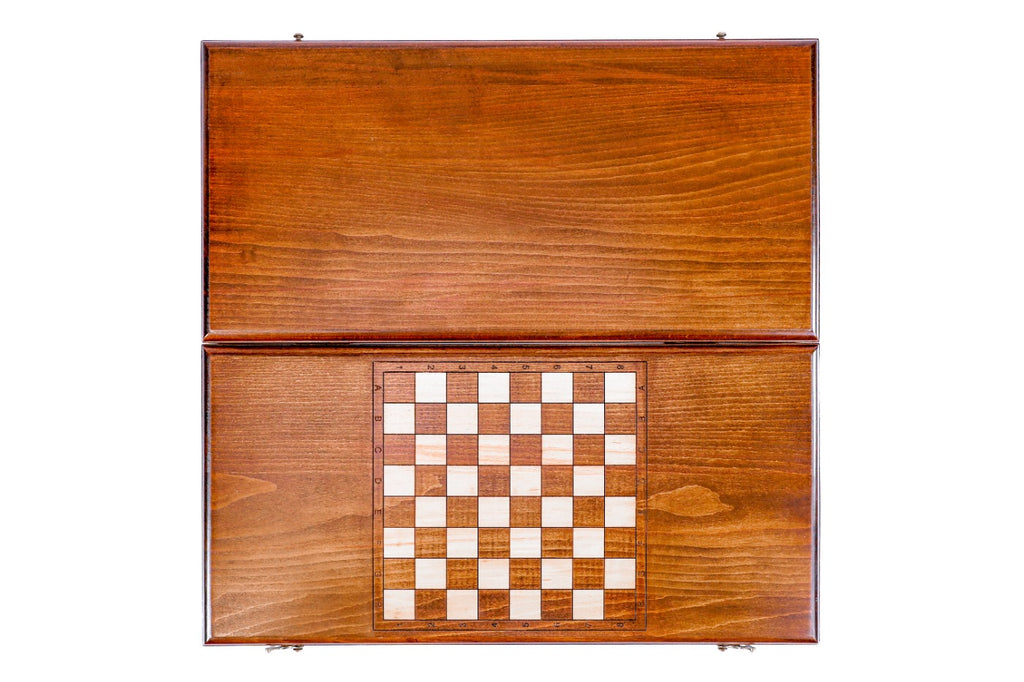 Backgammon Board - Classic Wooden Traditional Minimalist Design - Unumperfectus