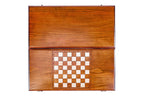 Classic Traditional Minimalist Design backgammon board - corner detail of the board