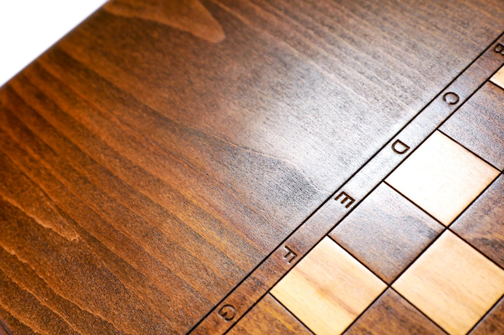 Backgammon Board - Classic Wooden Traditional Minimalist Design - Unumperfectus