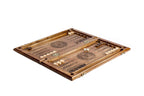 Premium handcrafted wooden backgammon board decorative epoxy resin detail